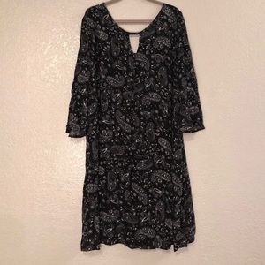 Paisley Print Dress